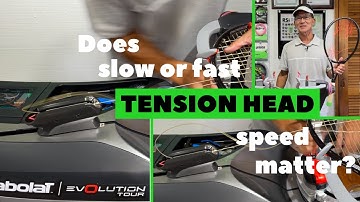 Racquet Stringing [Stringing Machine | Tension Head Pulling Speed]