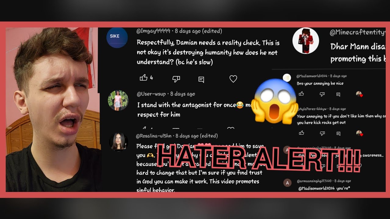 Reacting To HATE COMMENTS On My Reaction To "Boy In Makeup Gets Bullied