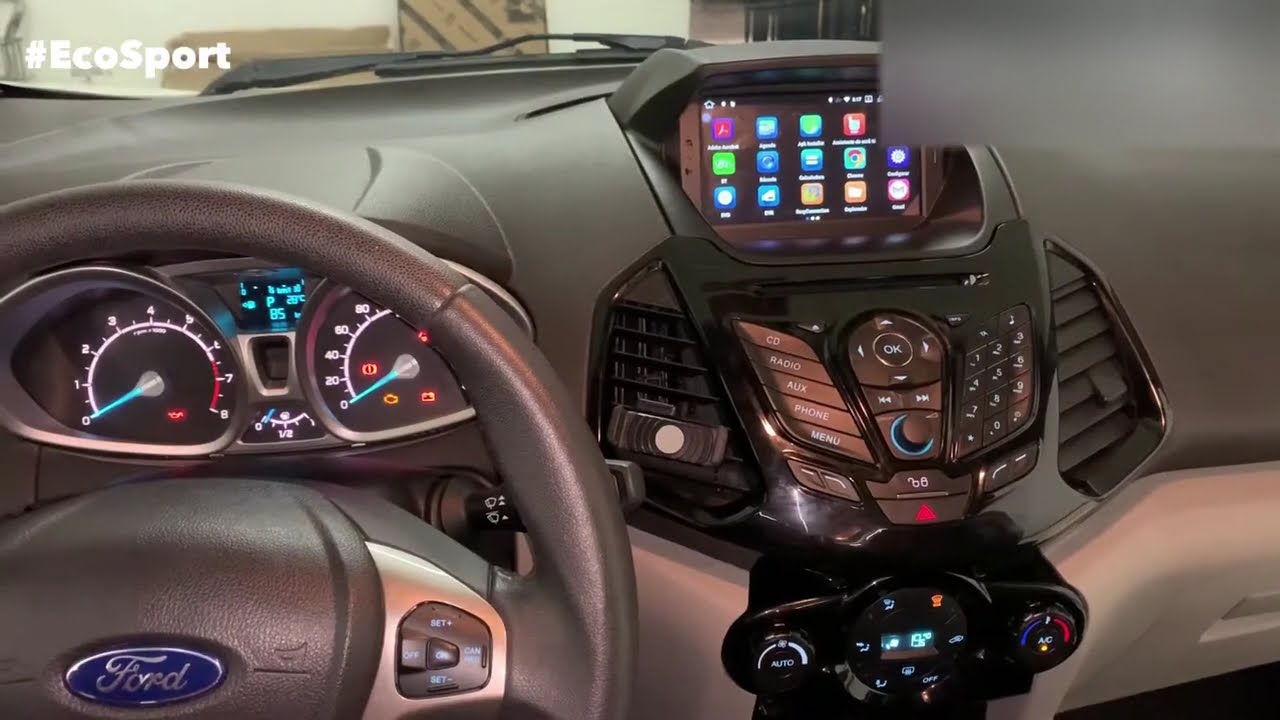 FORD ECOSPORT 2013 2014 2015 2016 2017 Instalamos a  Multimídia Android Completa - Rei das Capotas