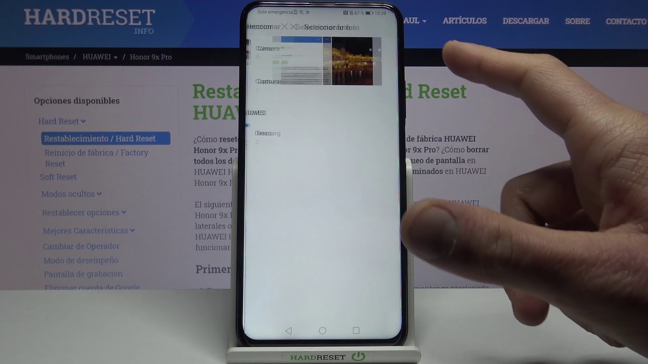 Cómo poner fondo de pantalla en HUAWEI Honor 9x Pro - pantalla de