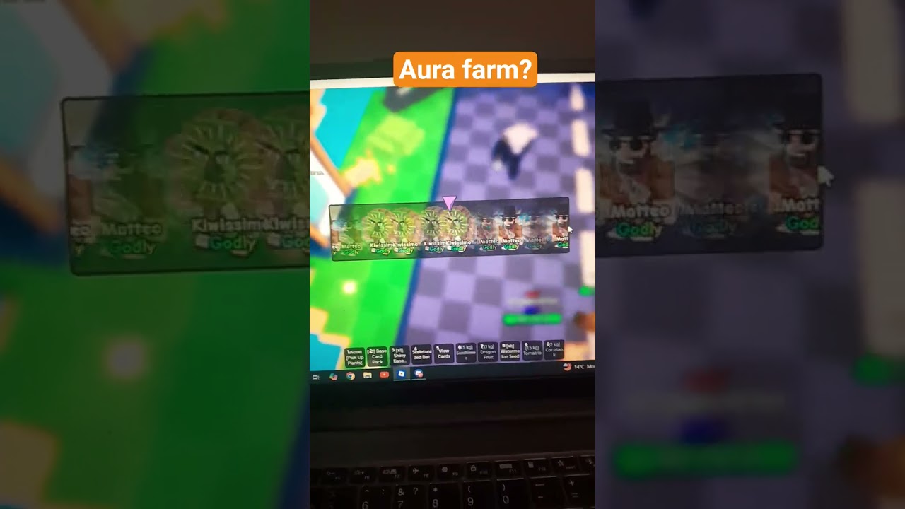 Aura Farm in plants vs brainrots 