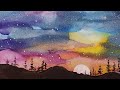 Alcohol Ink Starry Night Sky Tutorial