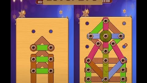 Wood Nuts & Bolts Puzzle - Level 275