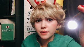 ASMR Nurse Tilly checks your blood pressure and tests your eyes. screenshot 3