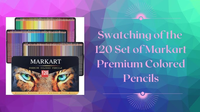 Markart 120 Colored Pencils Set for Adult Coloring Book Sketch