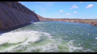DJI phantom 3 professional John Martin Reservoir Hasty Colorado...American White Pelicans