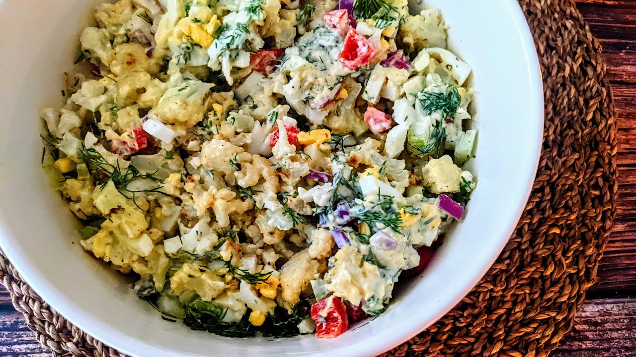 Keto Cauliflower Egg Salad YouTube