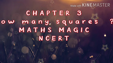 How many squares ? #MathsMagic #Chapter 3 Part 2 # Area.