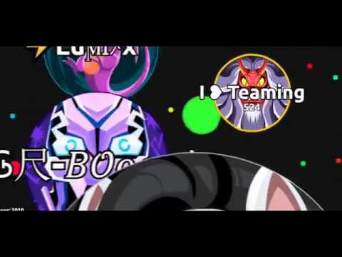 Multiteaming Agar.io 2019 -- Teaming with randoms and Multiteaming - YouTube