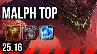MALPHITE vs SETT (TOP) | 8/2/7 | EUW Master | 25.16
