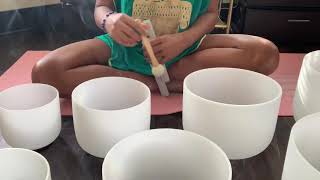 Crystal Singing Bowl Sound Bath  Solange Time is
