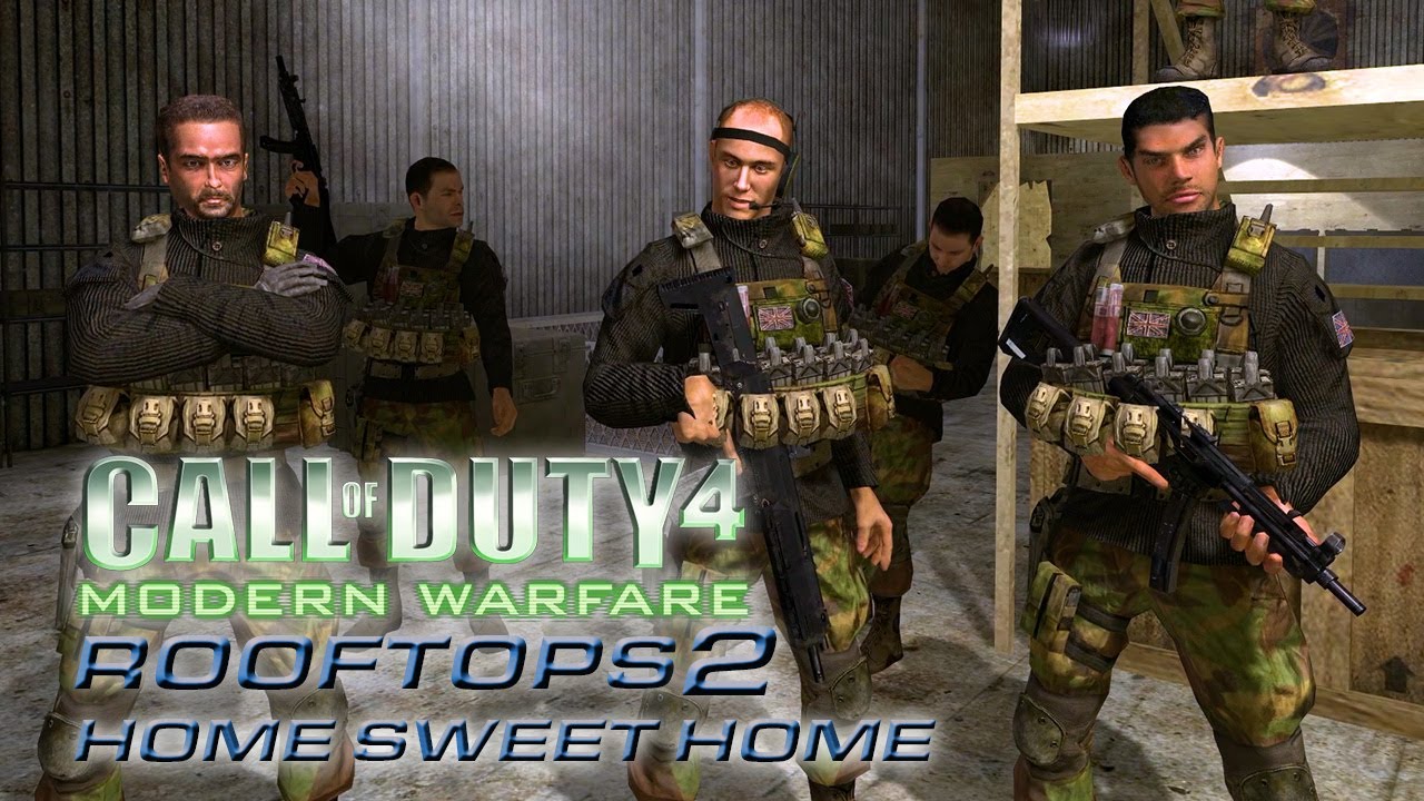 Cod 4 Rooftops Call of Duty 4 Rooftops 2: Home sweet Home Gameplay - YouTube
