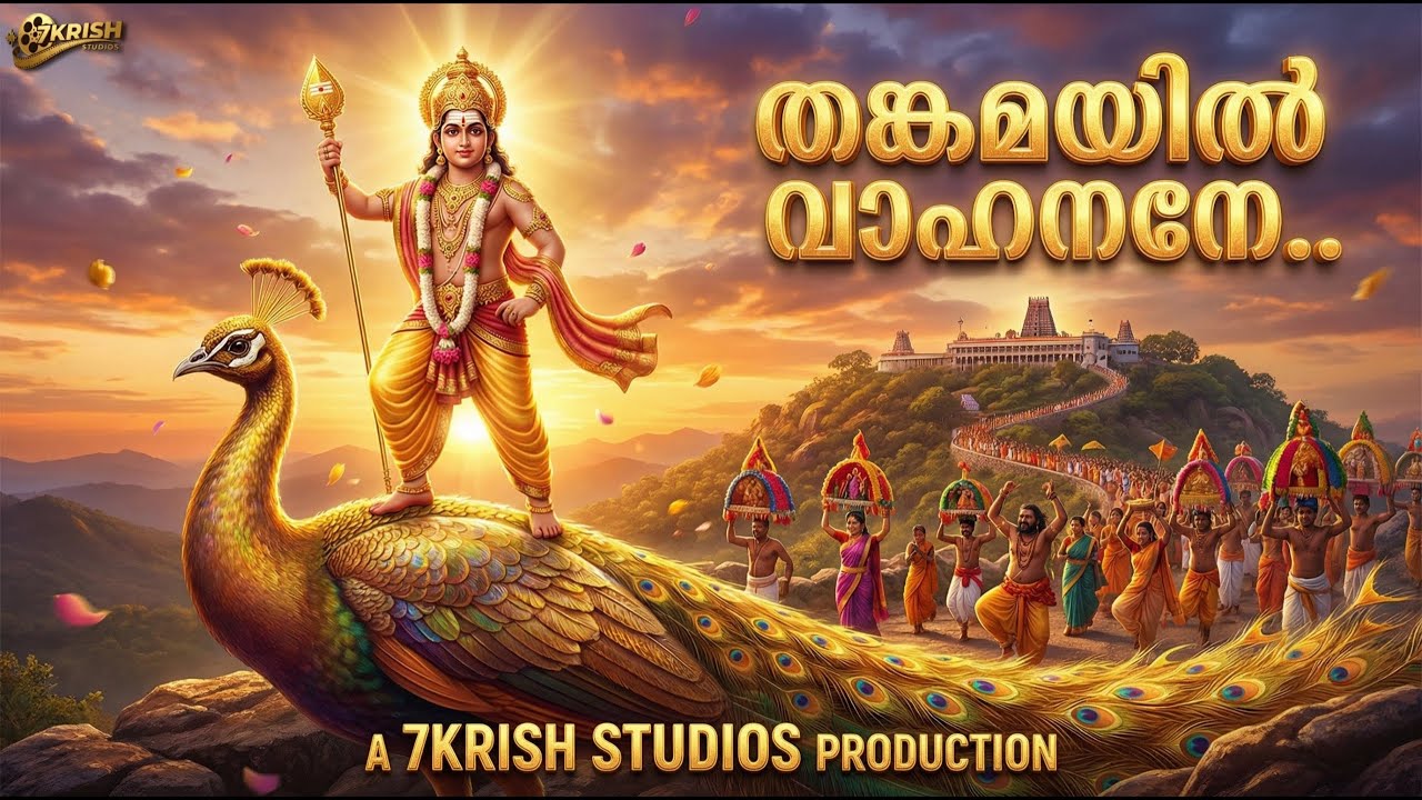 തങ്കമയിൽ വാഹനനേ.. | Thangamayil Vahanane | New Murugan Devotional Song Malayalam | Lyrical Video