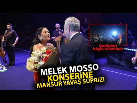 Melek Mosso konserine Mansur Yavaş sürprizi! Salon bir anda coştu