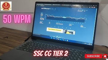 50 WPM typing speed  | Typing ASMR | SSC CGL Tier 2