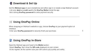 How To USE OnePay In Walmart 