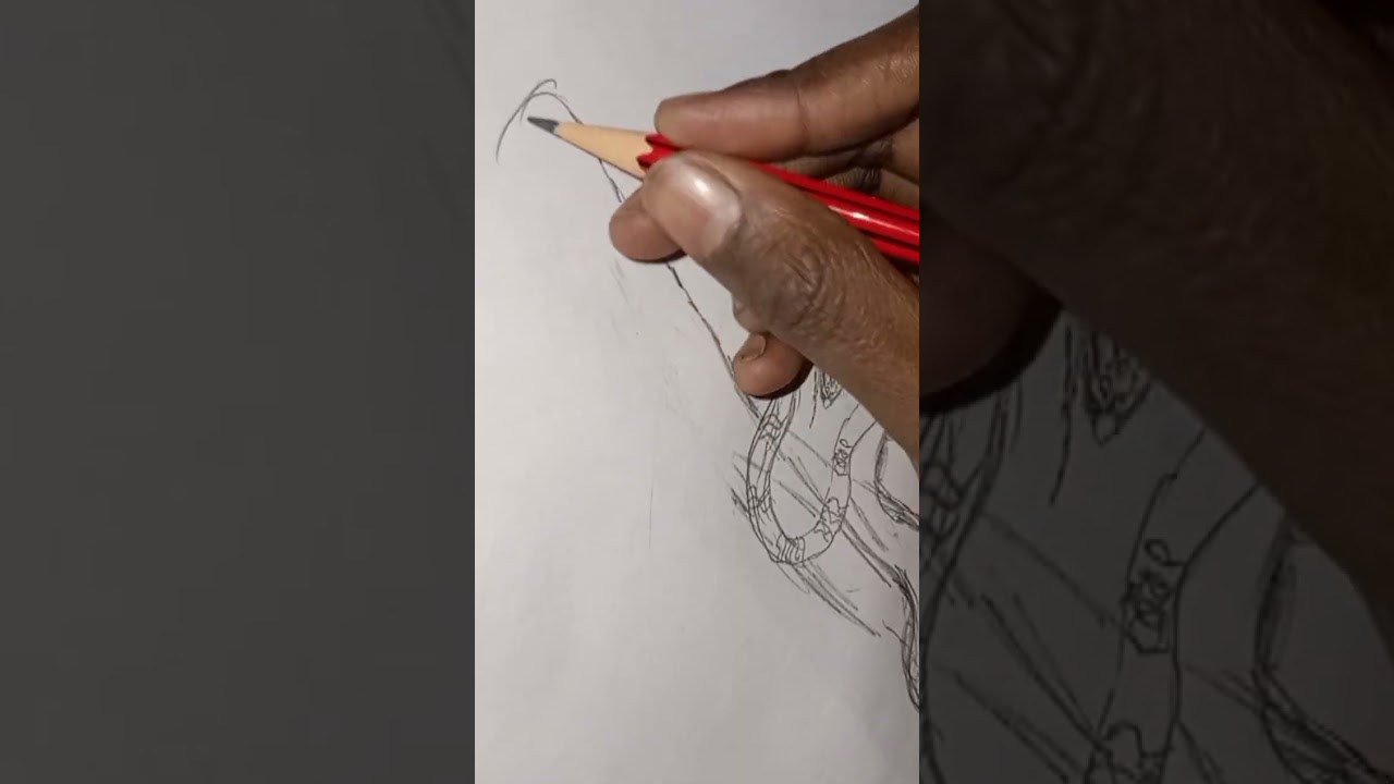 Saraswati Mata drawing 