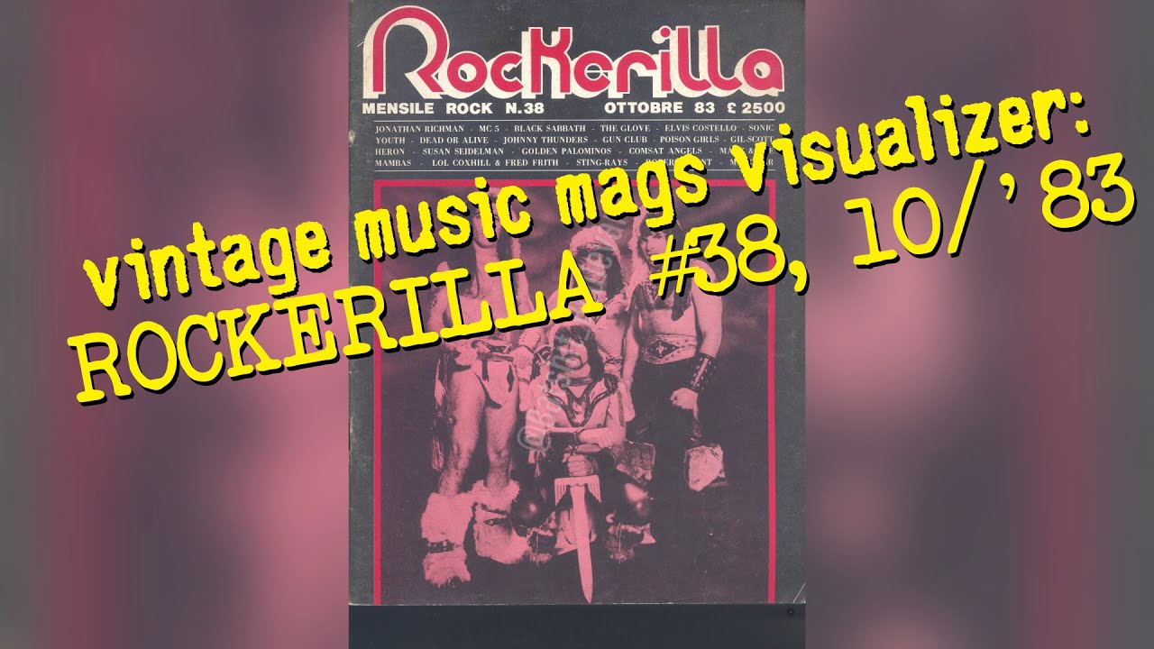 Vintage magazine visualizer:  ROCKERILLA #38, october 1983.