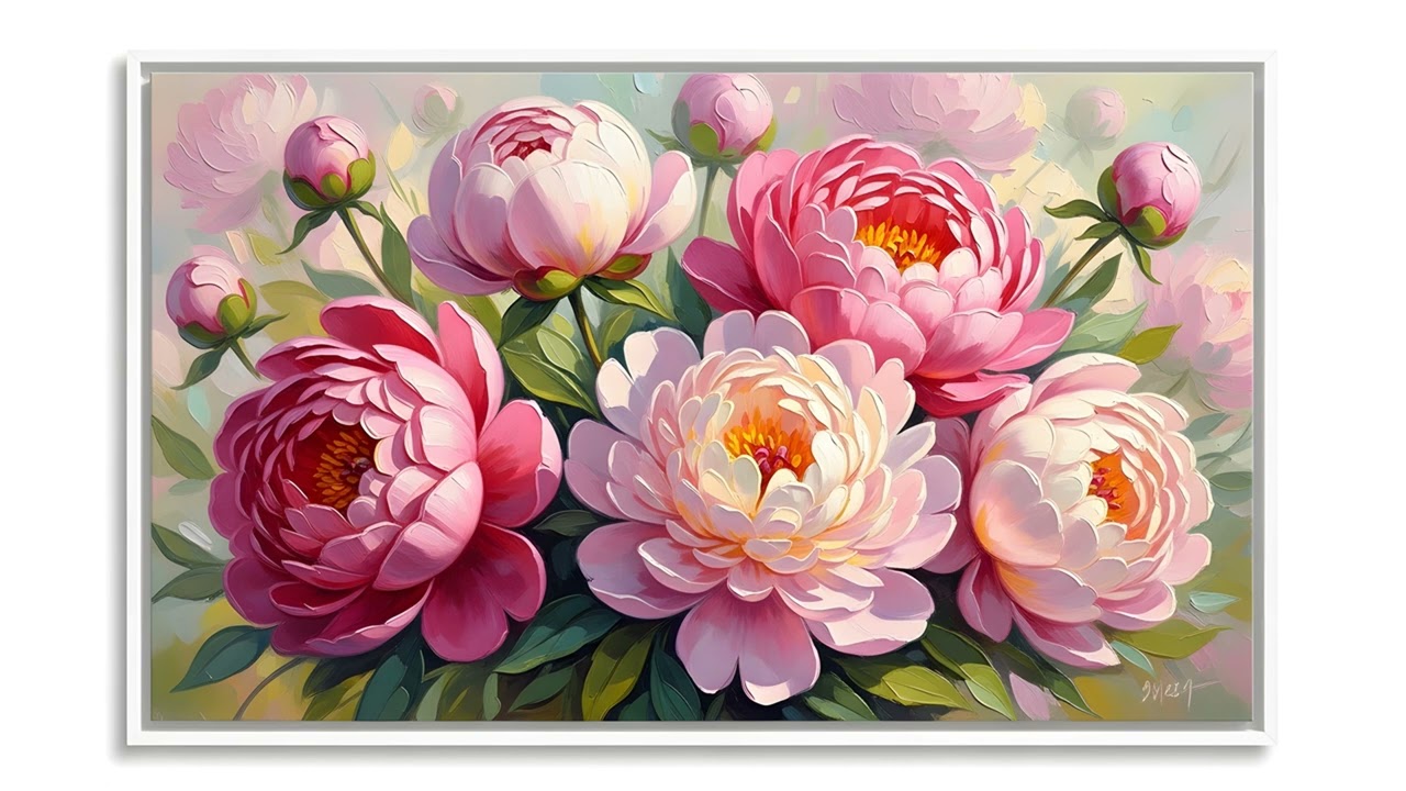 Valentine Background for TV 4K | Romantic Rose Bouquet | Love Date Night Screensaver