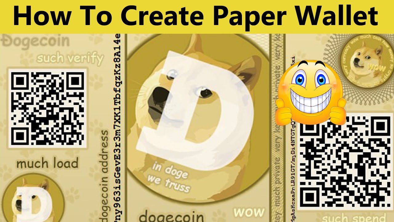 How To Create Paper Wallet | Dogecoin Paper Wallet