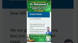 Saudi Pearson Vue SCFHS License Test Passed in 1st Attempt #scfhs #pearsonvue #saudijobs #ytshorts