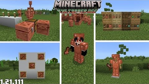 Minecraft THE COPPER AGE 1.21.111 | New Tools, Armour & Copper Golem
