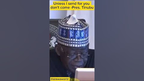 The moment Tinubu warns his son, Seyi , to stay away from presidential meetings #tinubu#shorts