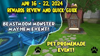 Wizard101 Beastmoon Monster Mayhem Pet Prom 416-2224