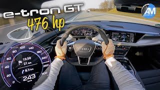 Audi e-tron GT (476hp) | 0-100 & 100-200 km/h acceleration🏁 | by Automann in 4K