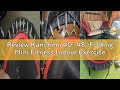 Review Kanchimi 40" 48" Folding Mini Fitness Indoor Exercise Workout Rebounder Trampoline with Handl