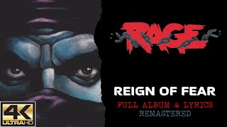 Rage - Reign Of Fear [Remastered]  (4K | 1986 | Full Album &amp; Lyrics)