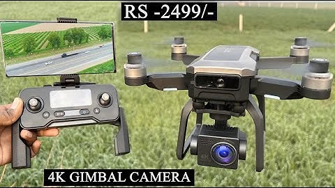 4K Camera drone |New Best Camera Drone | Unboxing and flying testing |  Brushless drone | Gyro bro