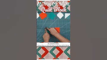How To Make Easy Woven Chevron Quilt Block | Patchwork |  #shorts #shortsfeed #quilting