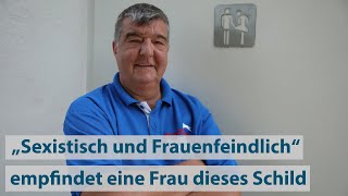 Toilettenschild in Gnoien sorgt für einen kleinen Skandal