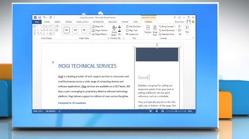 How to make a text box in a Microsoft® Word 2013 document on Windows® 8 PC