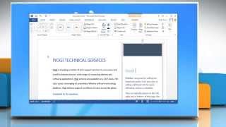 How to make a text box in a Microsoft® Word 2013 document on Windows® 8 PC