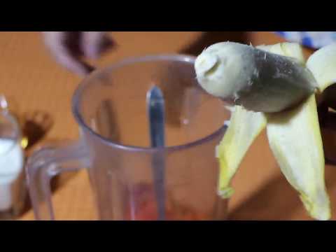 how-to-make-your-banana-more-stronger---mix-fruits-papaya-and-banana-milkshake