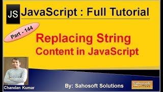 Replacing string content in JavaScript | JavaScript Full Tutorial in Hindi