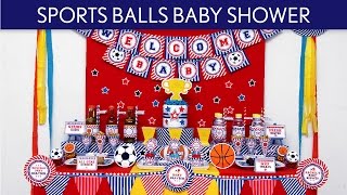 Sports Balls Baby Shower Ideas \/\/ Sports Balls - S45