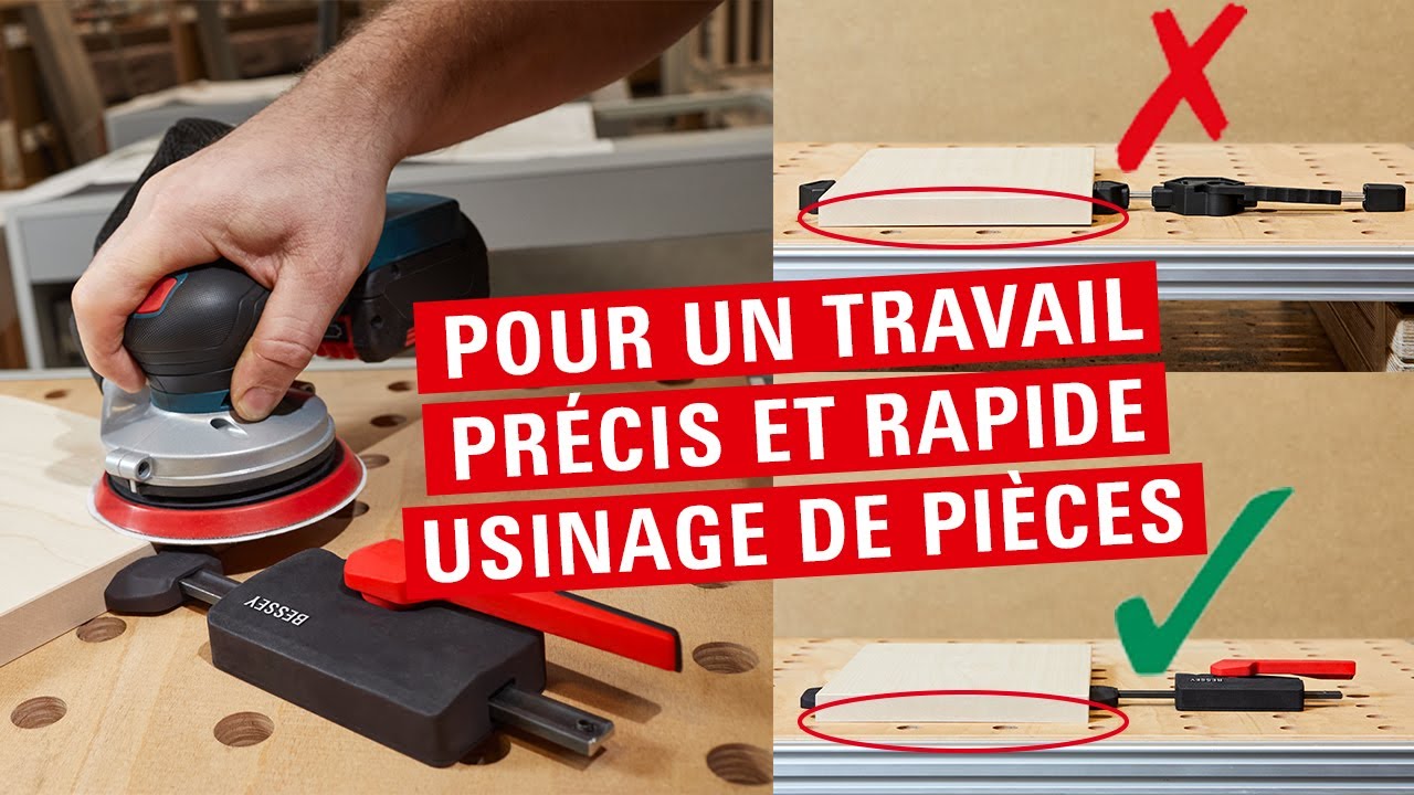 Serre Joint Etabli Set De Table De Serrage Bessey 1x WNS Set MFT Et 1x TW20 15 8KLI SET Bench Dog
