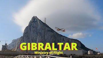 Slowmo EasyJet A320 takes off from Gibraltar in heavy wind (a little shaky from the wind shear)