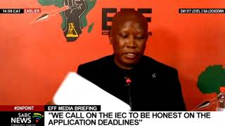 EFF briefs the media on various matters: 25 August 2021