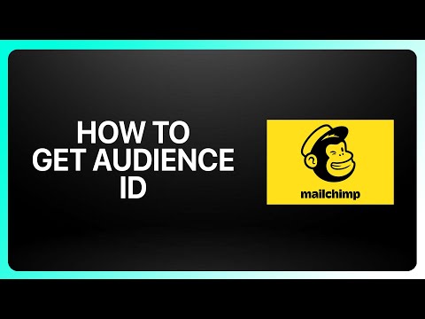 How To Get Audience Id On Mailchimp Tutorial