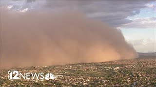 A massive wall of dust hit southeast Valley on Friday