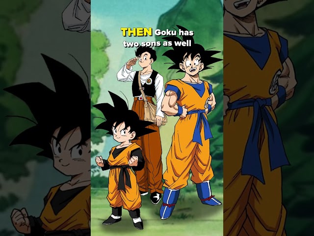 Goku's hair is hiding something class=