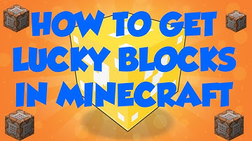 How To Get Lucky Blocks With Command Block In Minecraft(No Mods)