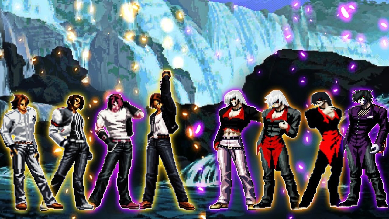 [KOF MUGEN] Kyo Kusanagi Team VS Element Team - YouTube