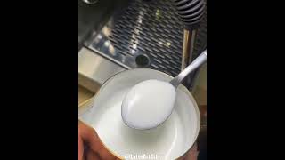 How To Steam Milk Like Silky Textured Milk For Latte and  cappuccino #shorts #barista