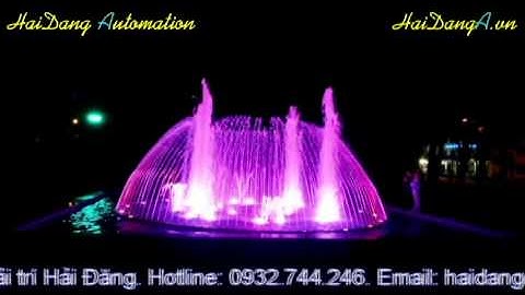 Hệ thống nhạc nước điều khiển đèn vòi phun sinh động đẹp mắt