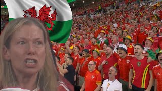 USA 1 Wales 1 : Wales Fans Passionate and Emotional Welsh National Anthem at World Cup Qatar2022